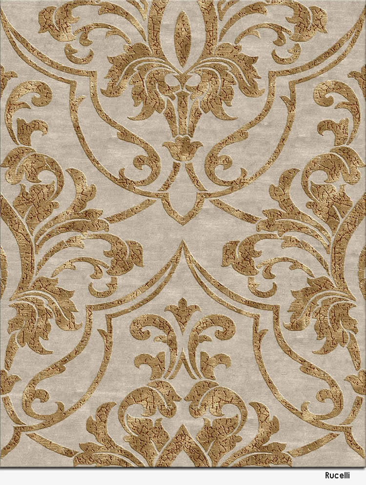 美式风格咖色简单花纹图案地毯贴图