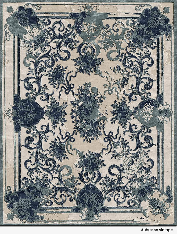 美式风格墨灰色花纹图案地毯贴图