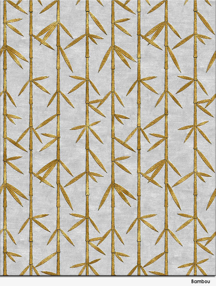 新中式竹子纹理图案地毯贴图