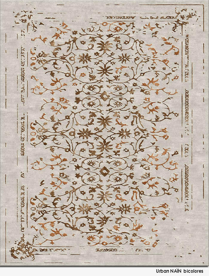 美式风格深浅咖色花纹图案地毯贴图