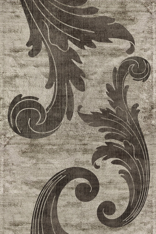 美式风格咖灰色简单花纹图案地毯贴图