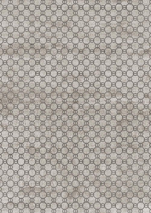 现代风格暖灰色几何圆形地毯贴图-尼龙机织