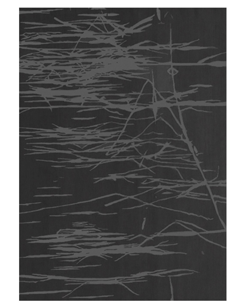 新中式深灰蓝灰色抽象植物图案地毯贴图