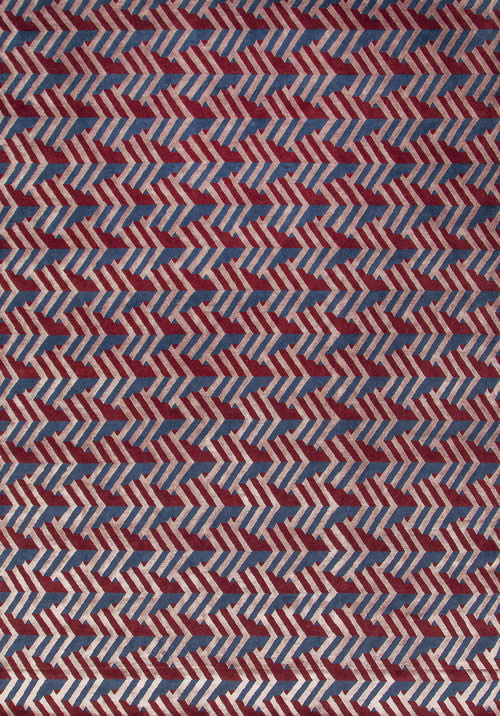 现代风格红墨灰色几何图案地毯贴图