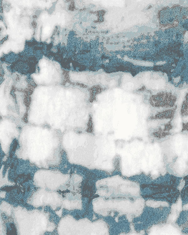 新中式深浅青蓝色抽象图案地毯贴图-高端定