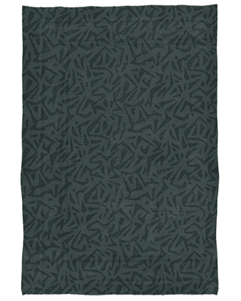 现代风格墨绿色几何纹理图案地毯贴图