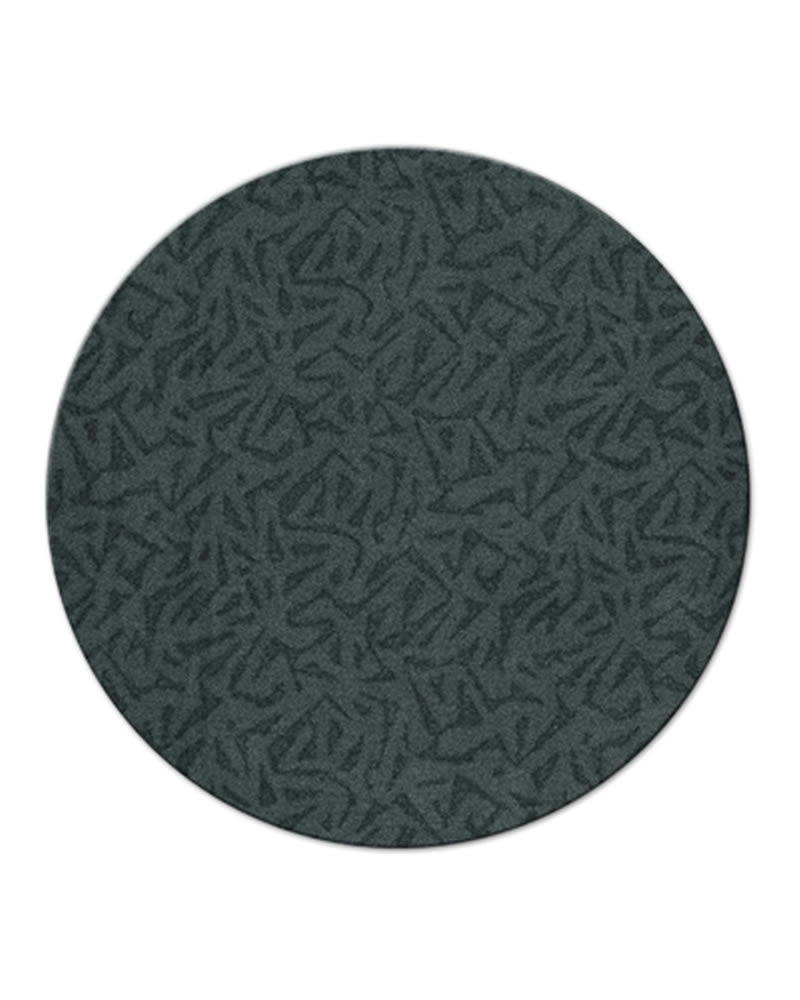 现代风格墨绿色几何纹理图案圆形地毯贴图