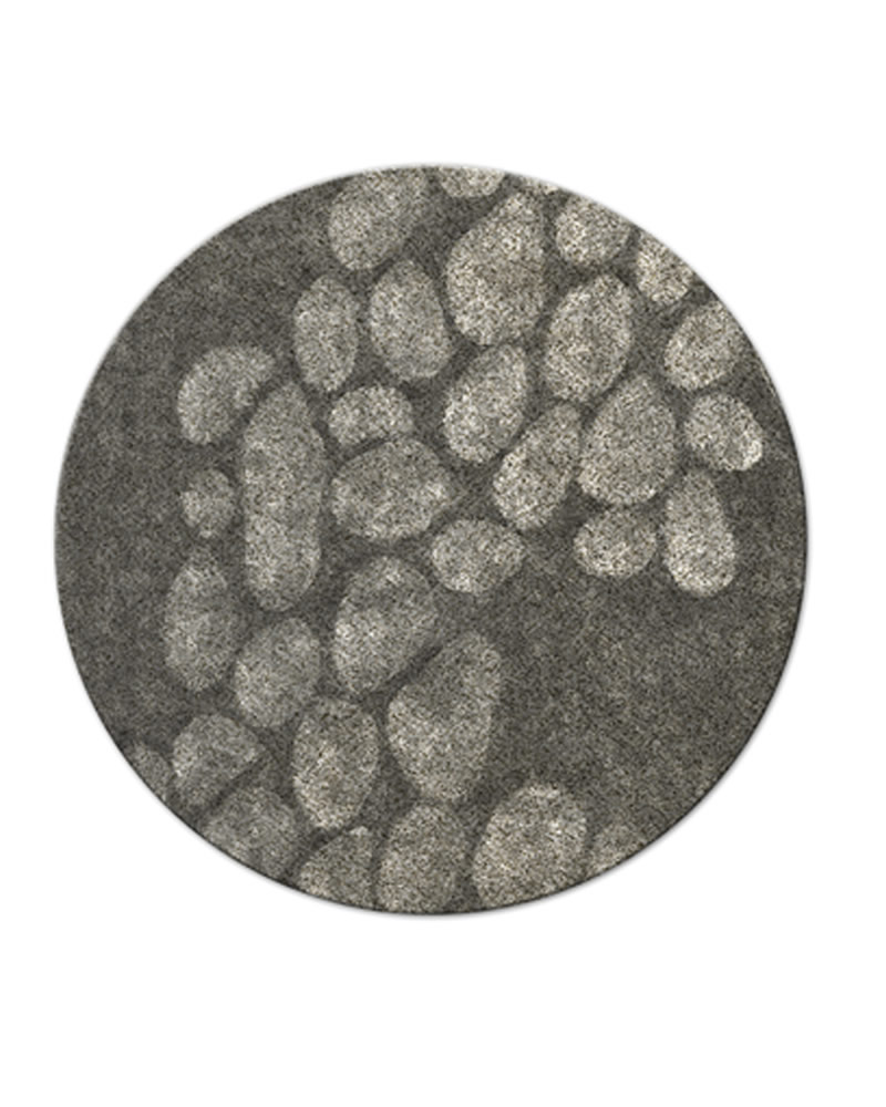 现代风格灰色石头图案圆形地毯贴图