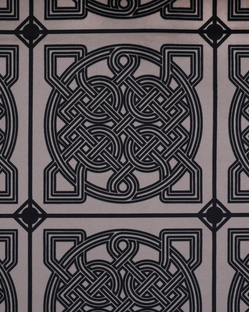 新中式暖灰黑色花纹地毯贴图