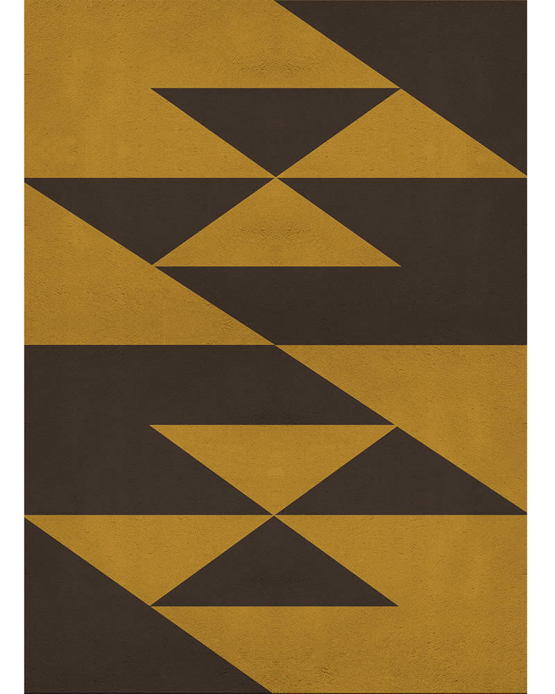 现代风格深灰黄色几何图案地毯贴图