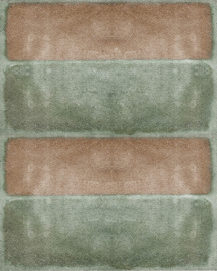 现代轻奢简单绿色拼色图案地毯贴图