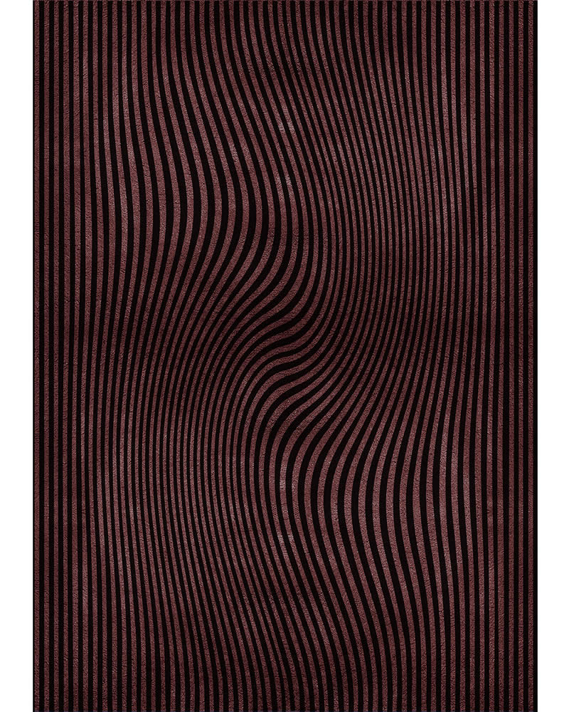 现代轻奢咖红色纹理图案地毯贴图