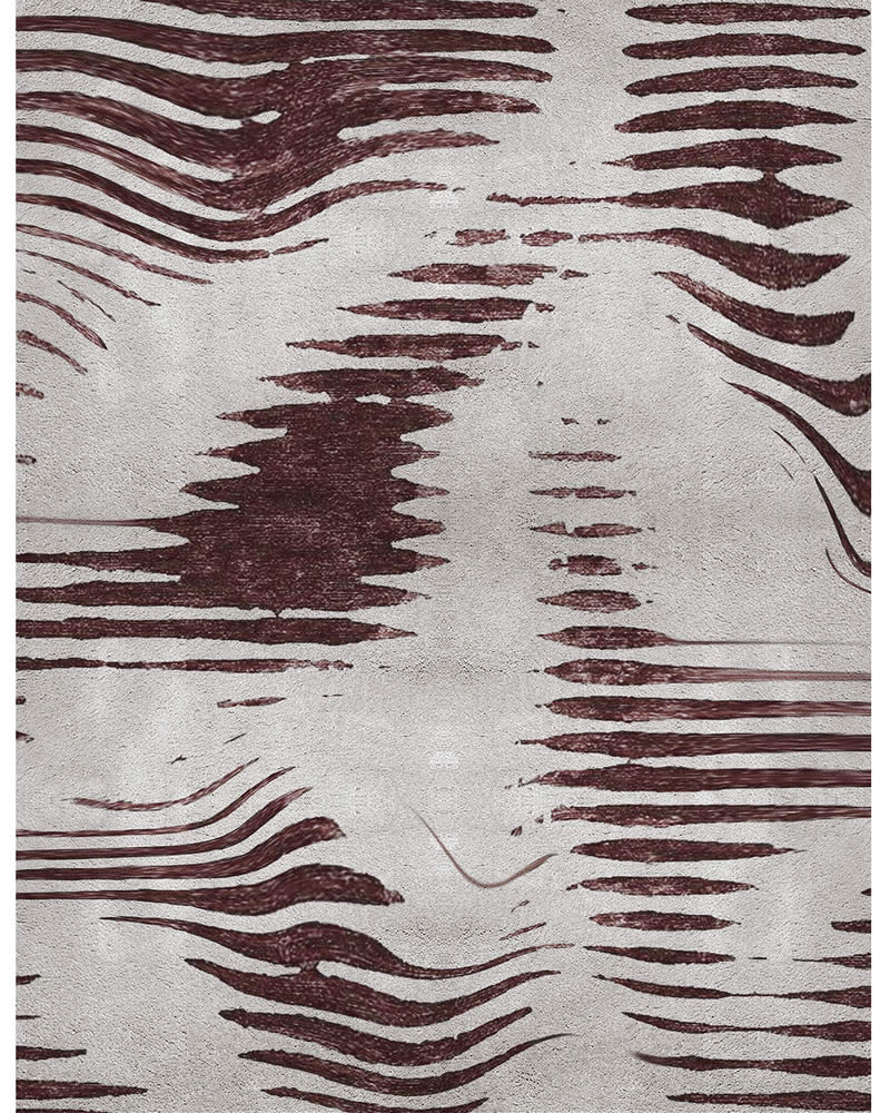 现代风格咖紫色抽象纹理地毯贴图