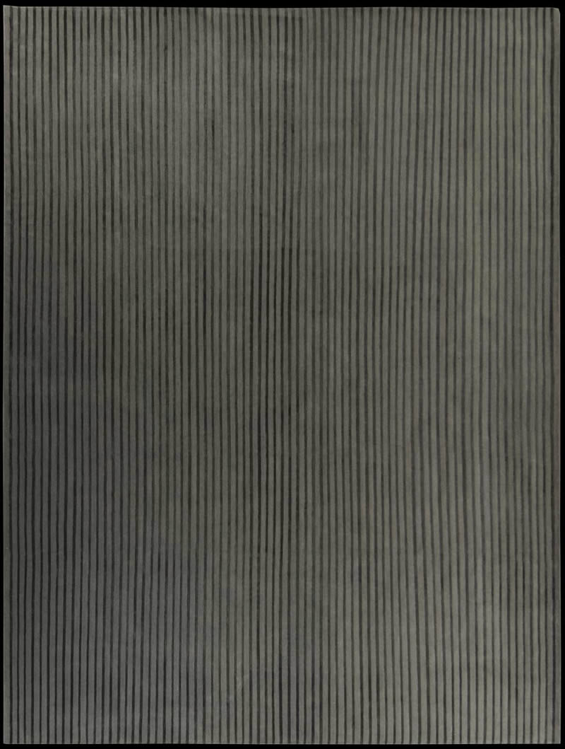 现代风格绿灰色竖纹图案地毯贴图