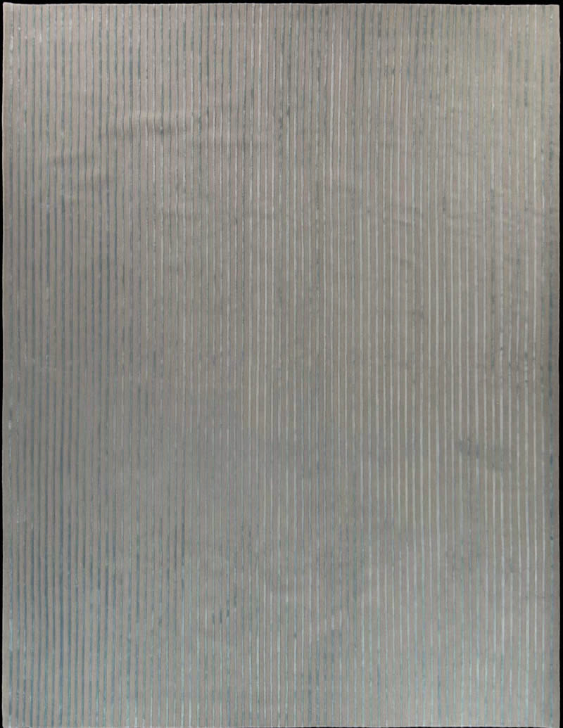 现代风格驼色绿灰色竖纹图案地毯贴图