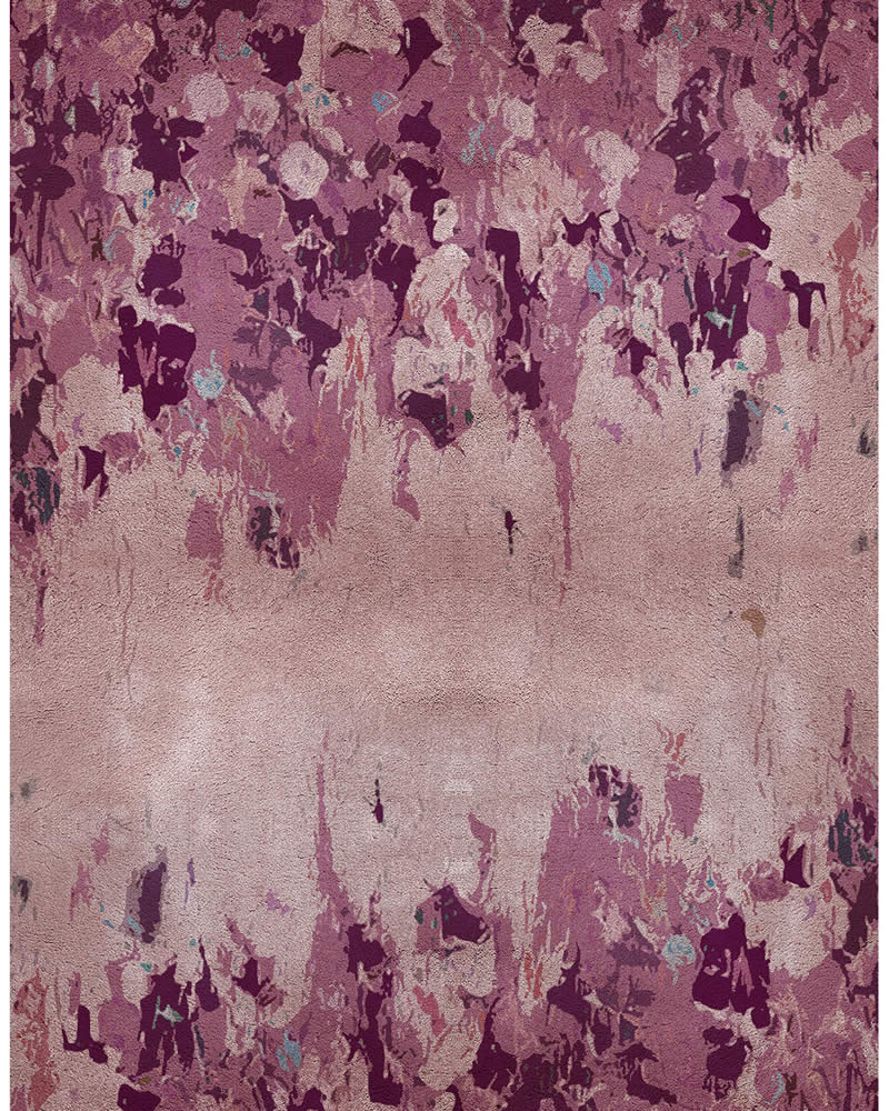 现代风格紫粉色抽象图案地毯贴图