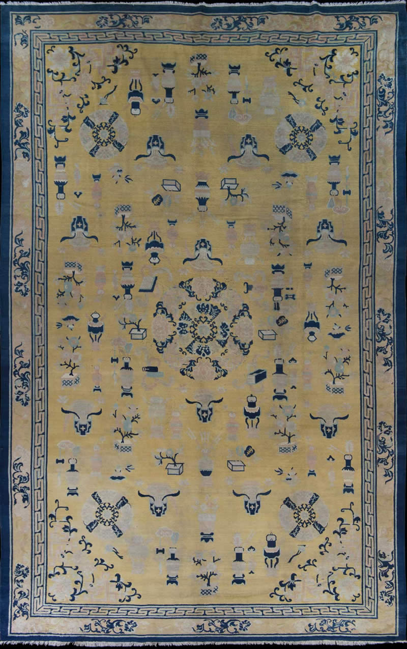 新中式传统花纹图案地毯-高端定制