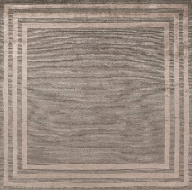 新中式咖灰色简单回形纹理图案地毯贴图