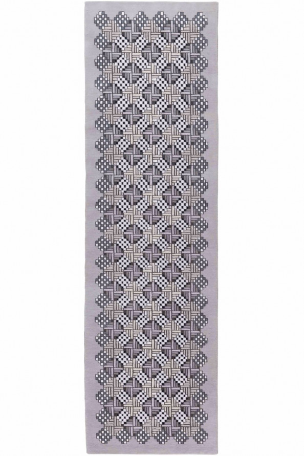 现代风格灰色磁砖几何纹理图案地毯贴图