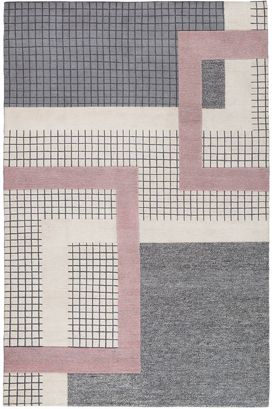 轻奢风格灰色几何纹理图案地毯贴图