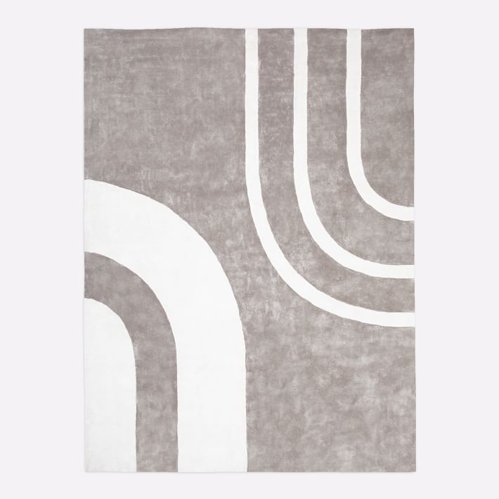 现代风格暖灰色简单纹理图案地毯贴图