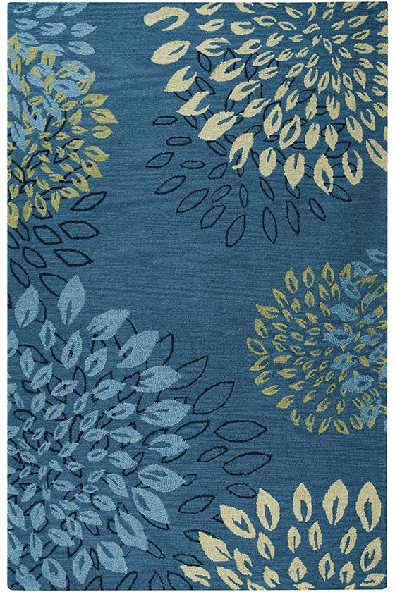 新中式风格蓝色简单花纹图案地毯贴图
