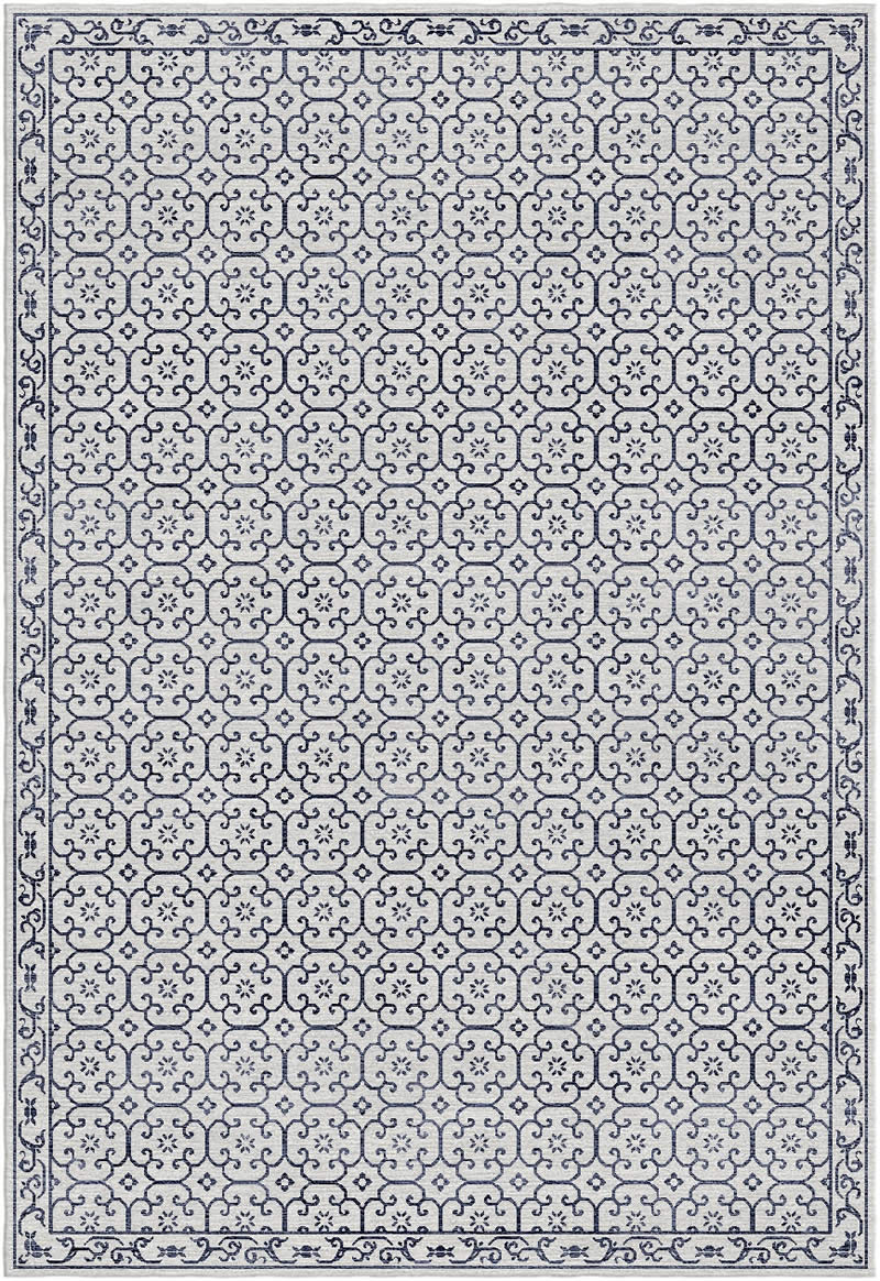 美式风格黑灰色简单花纹图案地毯贴图