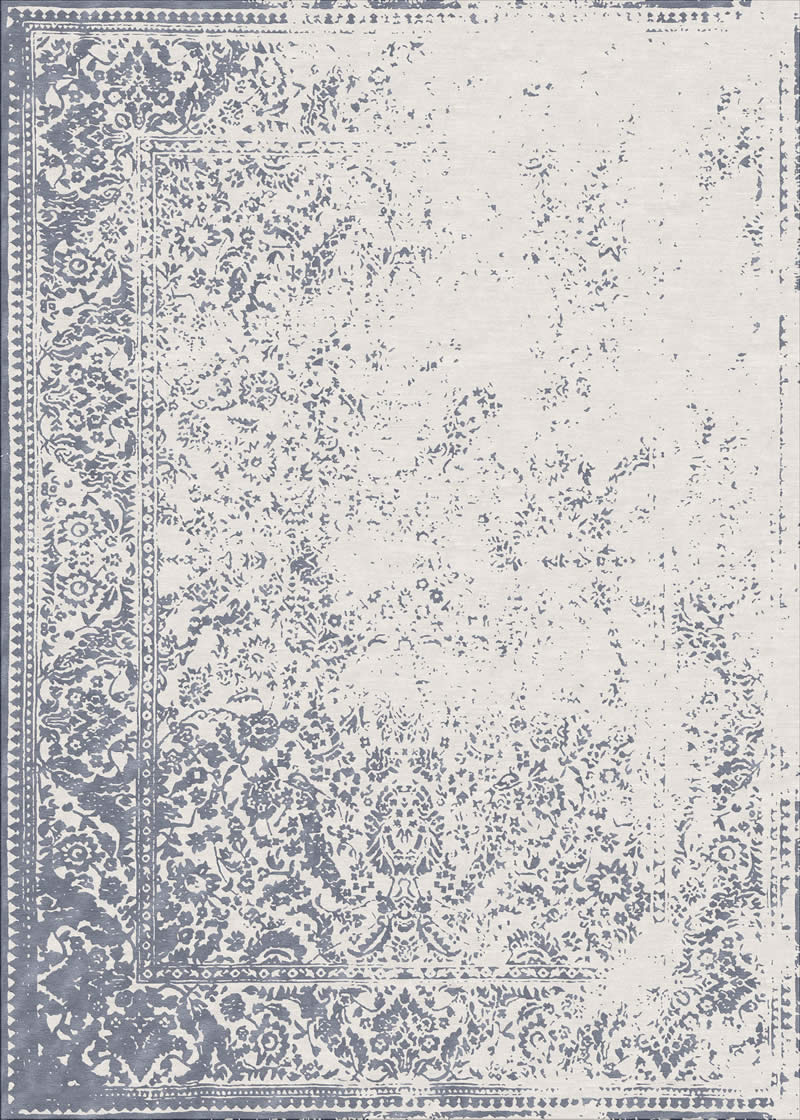美式风格紫灰白色花纹图案地毯贴图
