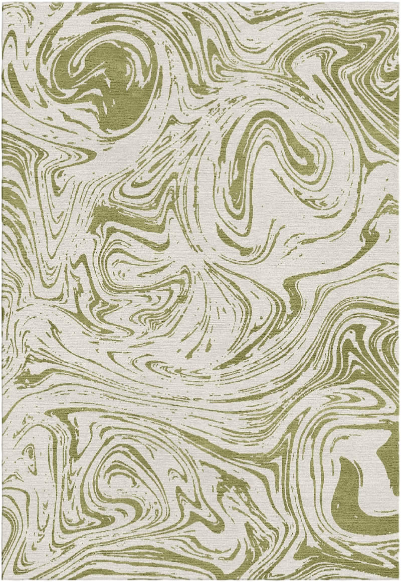 现代美式绿灰色抽象纹理地毯贴图