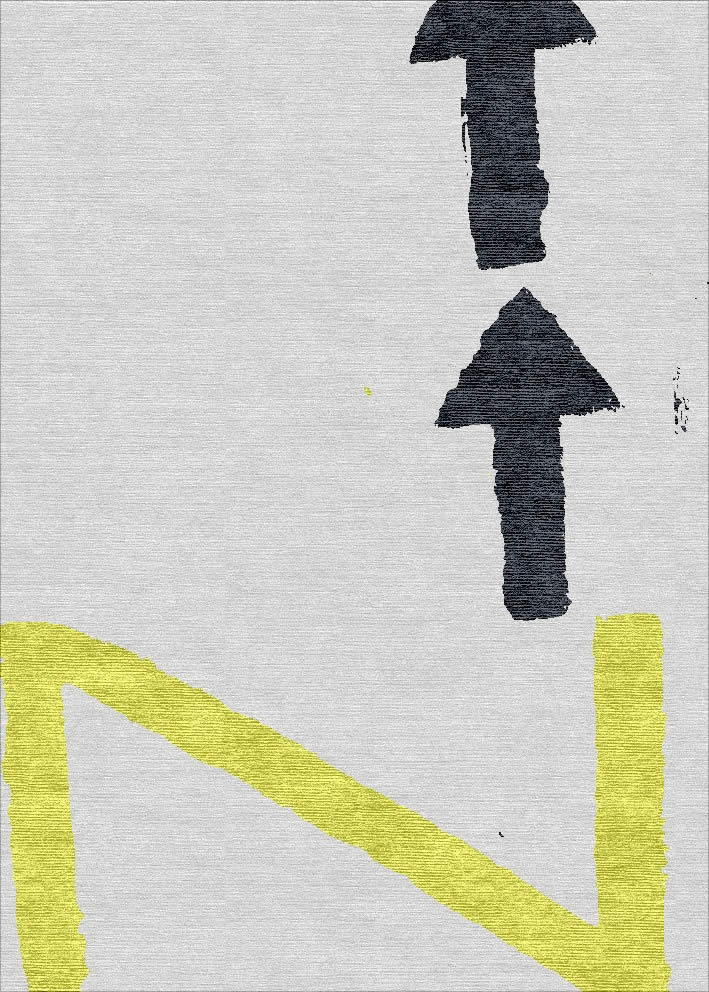 北欧风格黑黄色简单纹理图案地毯贴图