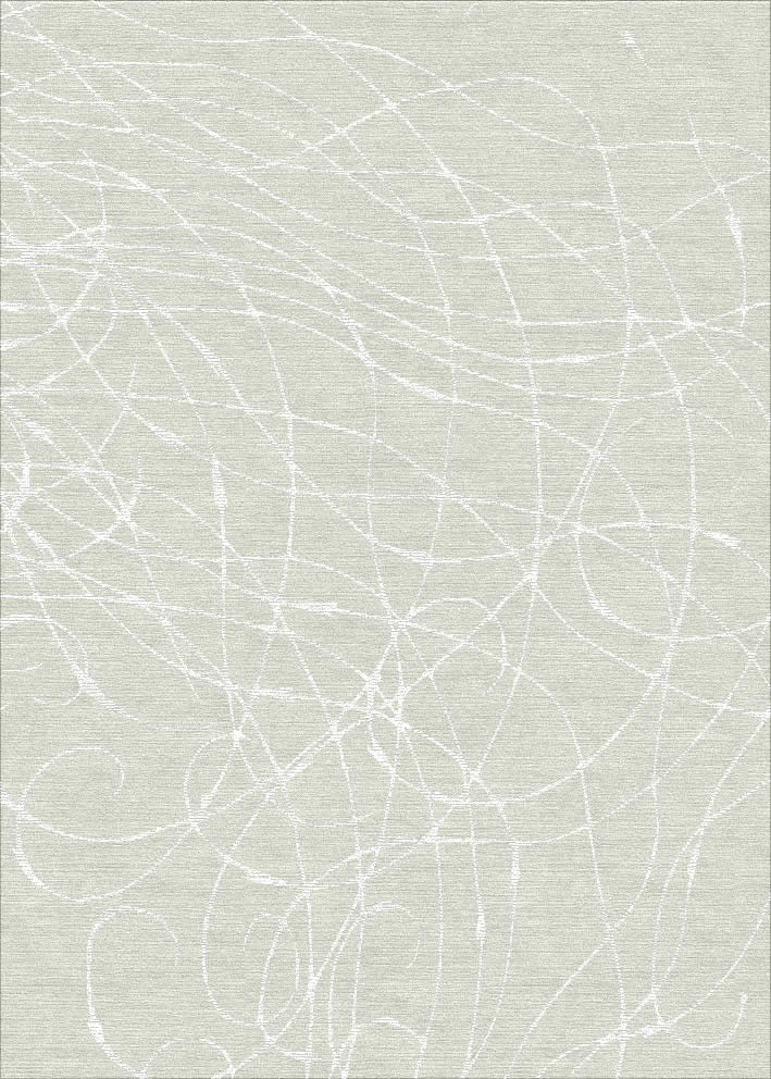 现代简约浅绿色抽象线条图案地毯贴图