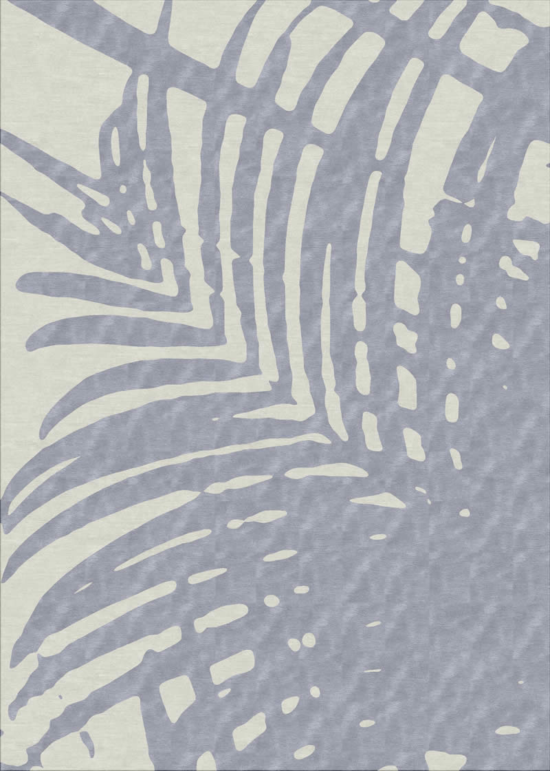 现代简约椰子叶图案地毯贴图