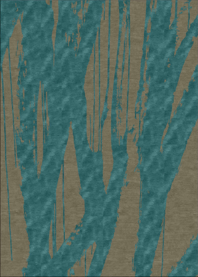 新中式青绿色简单纹理图案地毯贴图