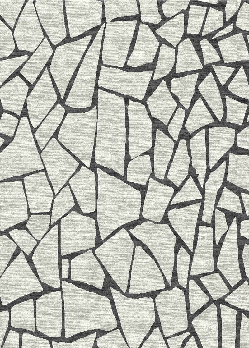 新中式浅灰色岩石墙图案地毯贴图
