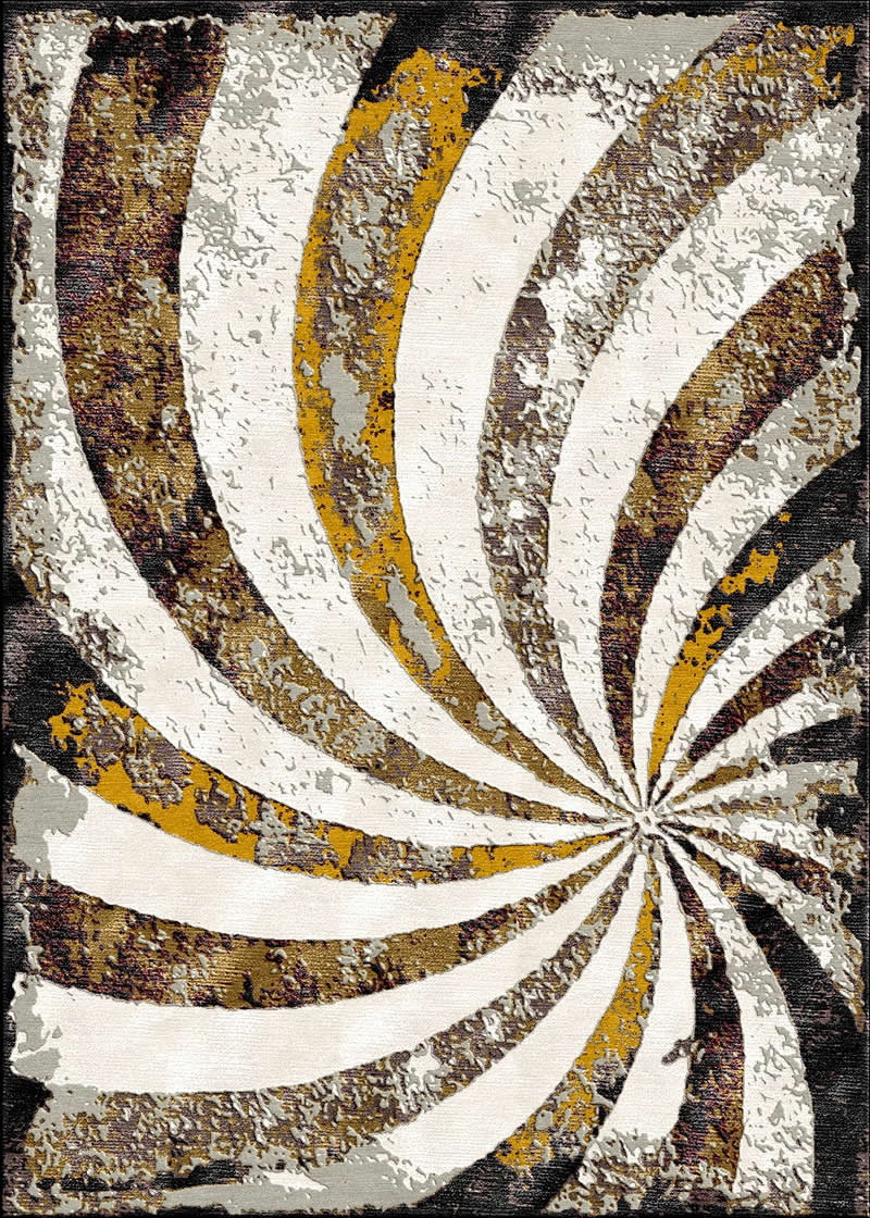 复古风咖灰色螺旋纹图案地毯贴图