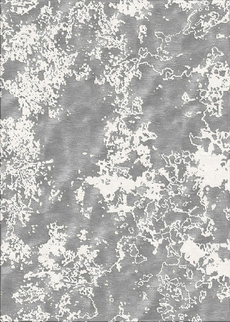 新中式灰白抽象纹理图案地毯贴图
