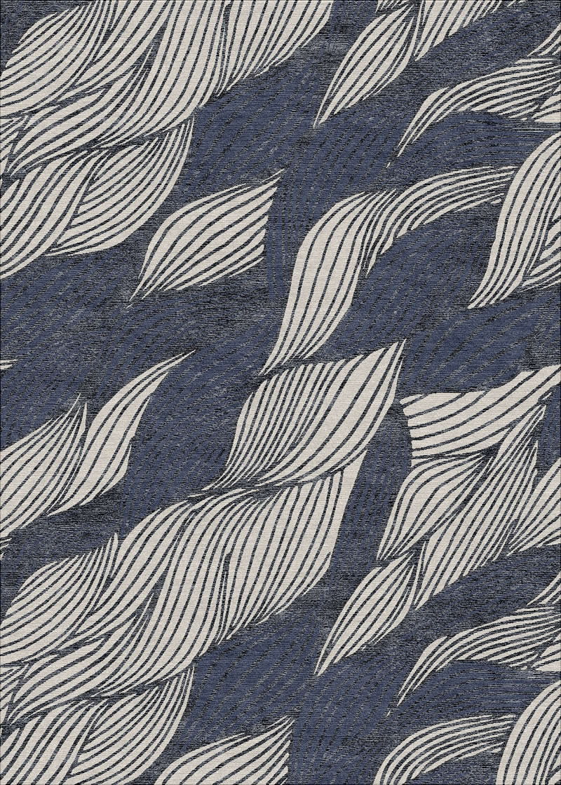 新中式深紫灰线条纹理图案地毯贴图