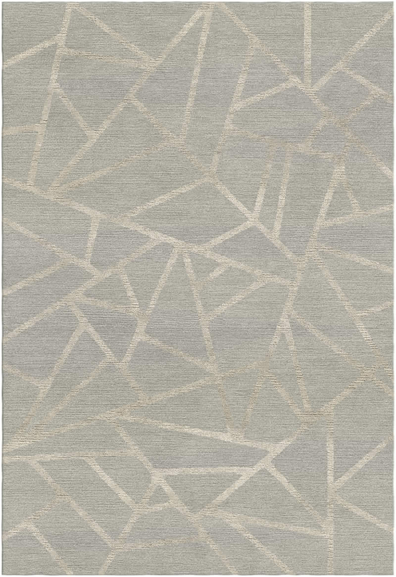 现代简约浅灰绿色几何不规则纹理图案地毯贴图