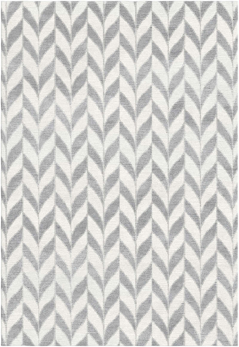 现代简约灰白色简单叶子图案地毯贴图