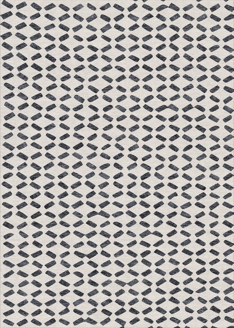 现代风格黑白色简单几何团地毯贴图