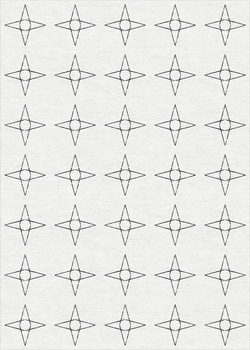北欧风格黑白色简单几何图案地毯贴图