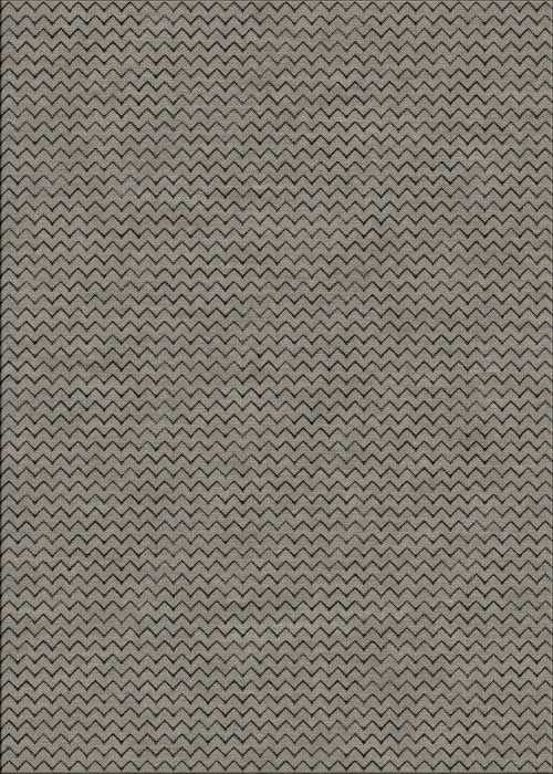 现代简约深灰黑色几何波纹图案地毯贴图