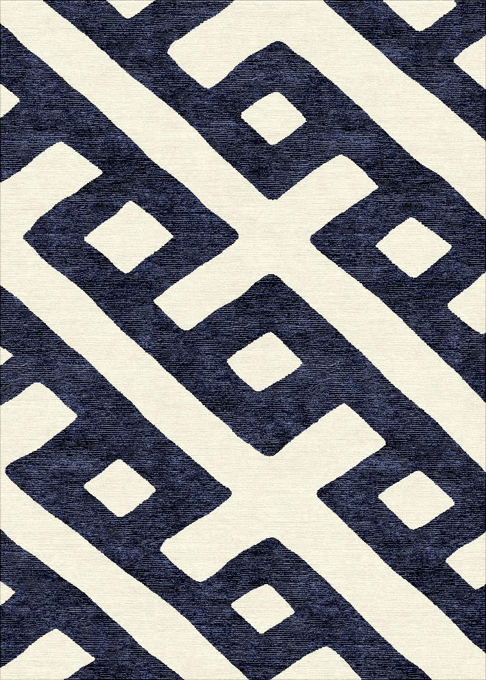 现代简约黑白简单几何纹理图案地毯贴图