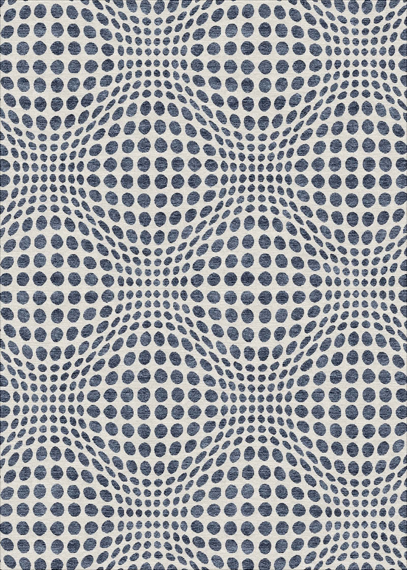 现代简约墨色放大几何图案地毯贴图