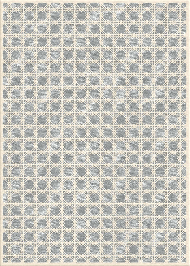 现代美式暖白灰色几何纹理图案地毯贴图