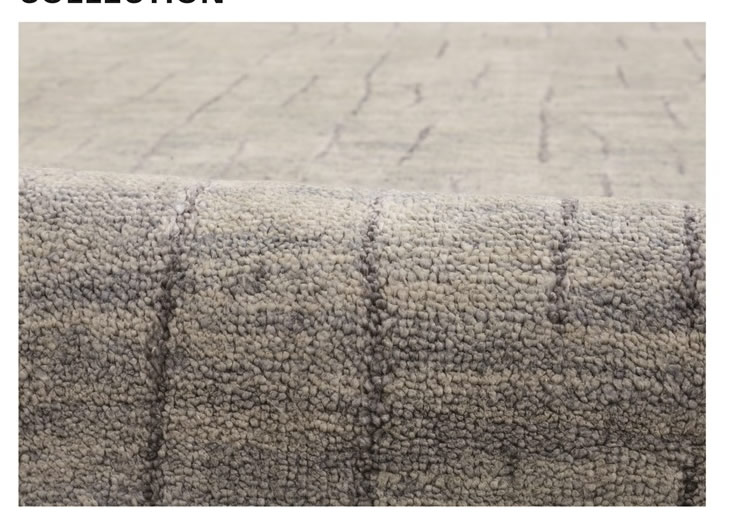 印度进口羊毛竹纤维手工编织地毯-南山