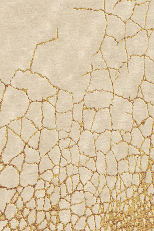 新中式浅黄色裂纹图案地毯贴图
