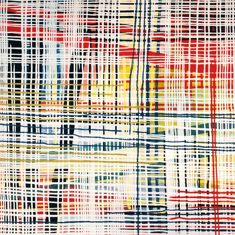 现代彩色线条纹理抽象图案地毯贴图