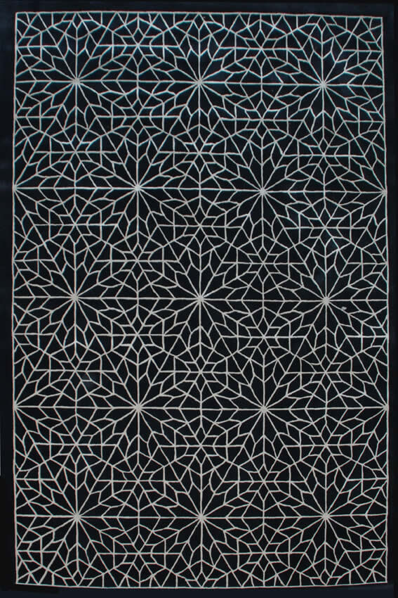 现代简约黑白几何图形图案地毯贴图