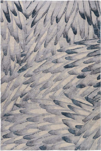 现代美式紫灰色羽毛纹理图案地毯贴图
